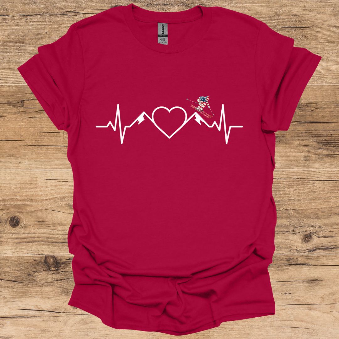 Heartbeat Ski USA T-Shirt