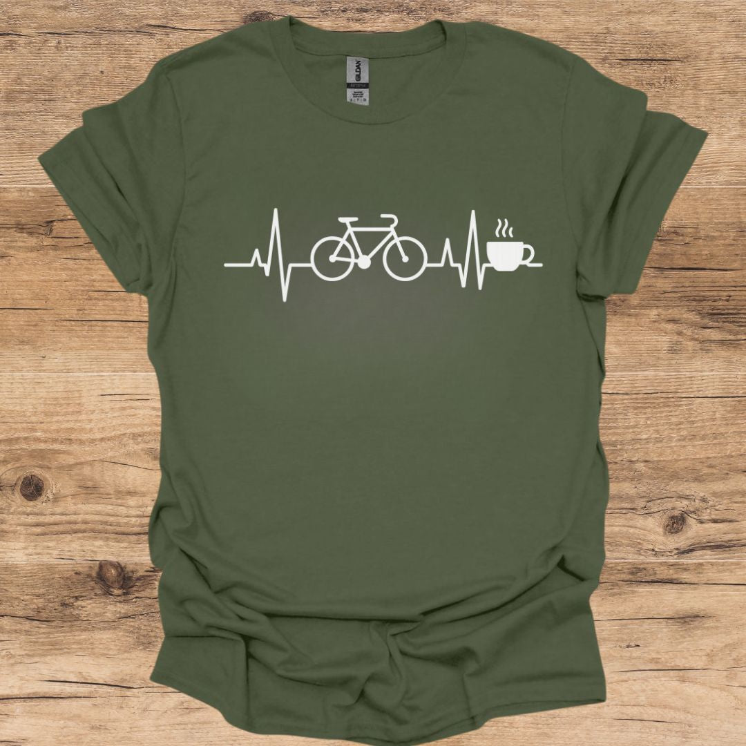 Heartbeat Cycling & Coffee T-Shirt