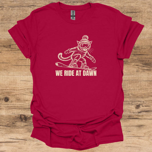 Cat Ride At Dawn T-Shirt