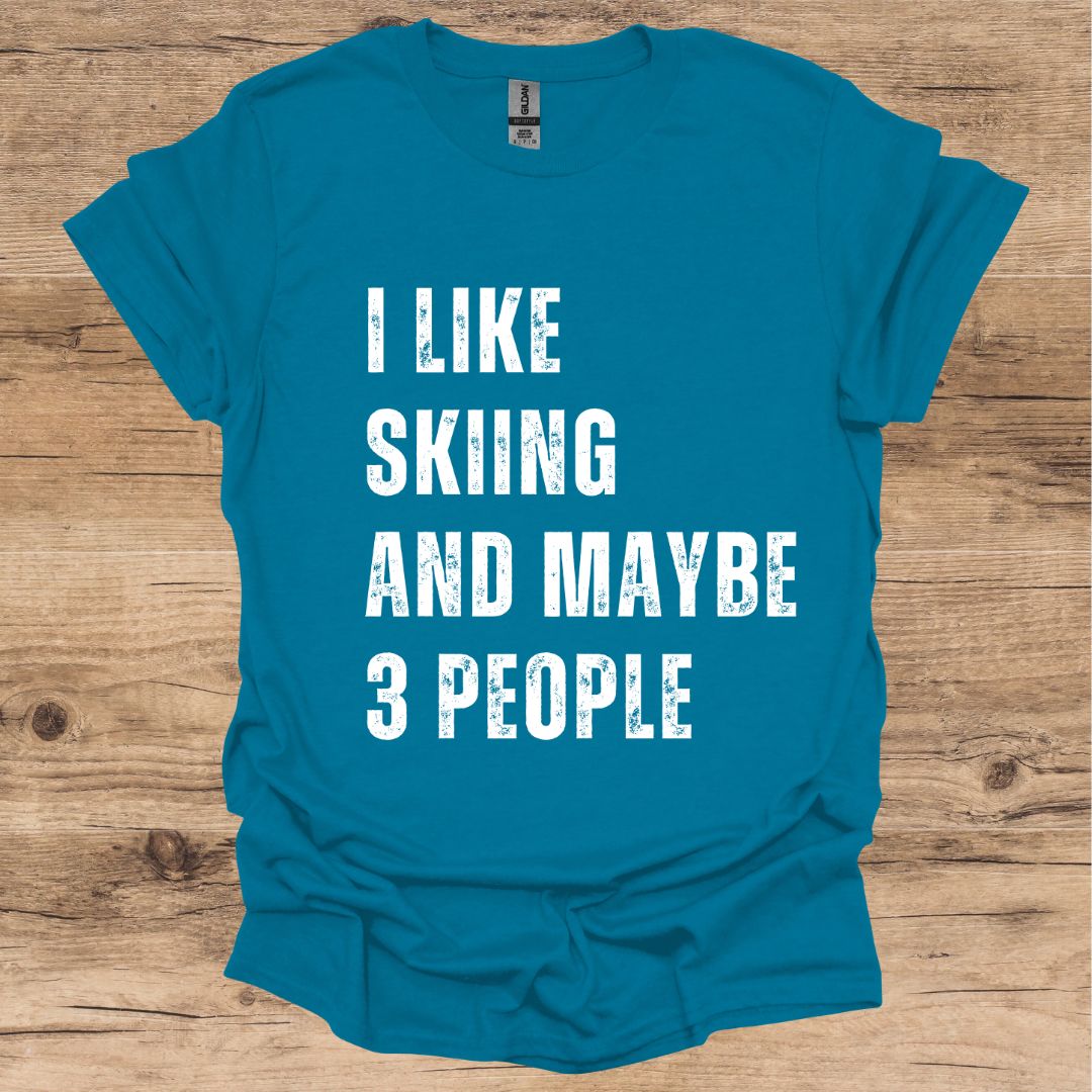 Skiing & 3 People T-Shirt