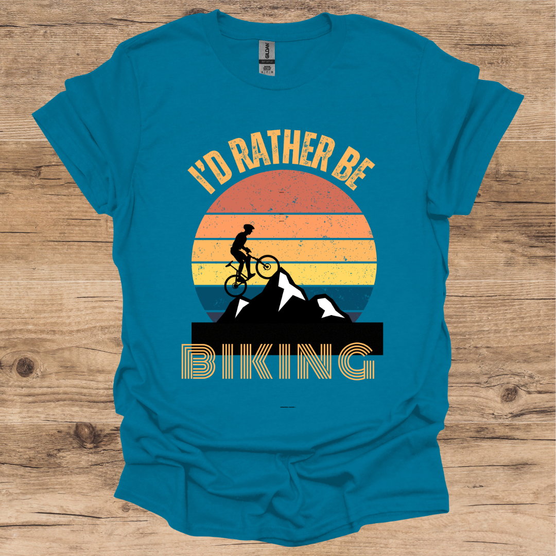 I'd Rather be Biking_Vintage T-Shirt