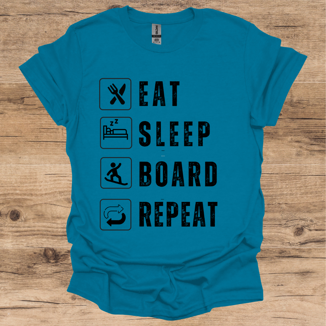 Eat, Sleep, Board, Repeat T-Shirt