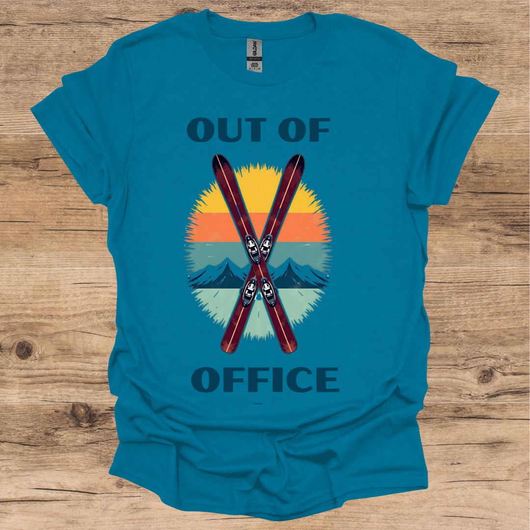 Out Of Office_Skis T-Shirt