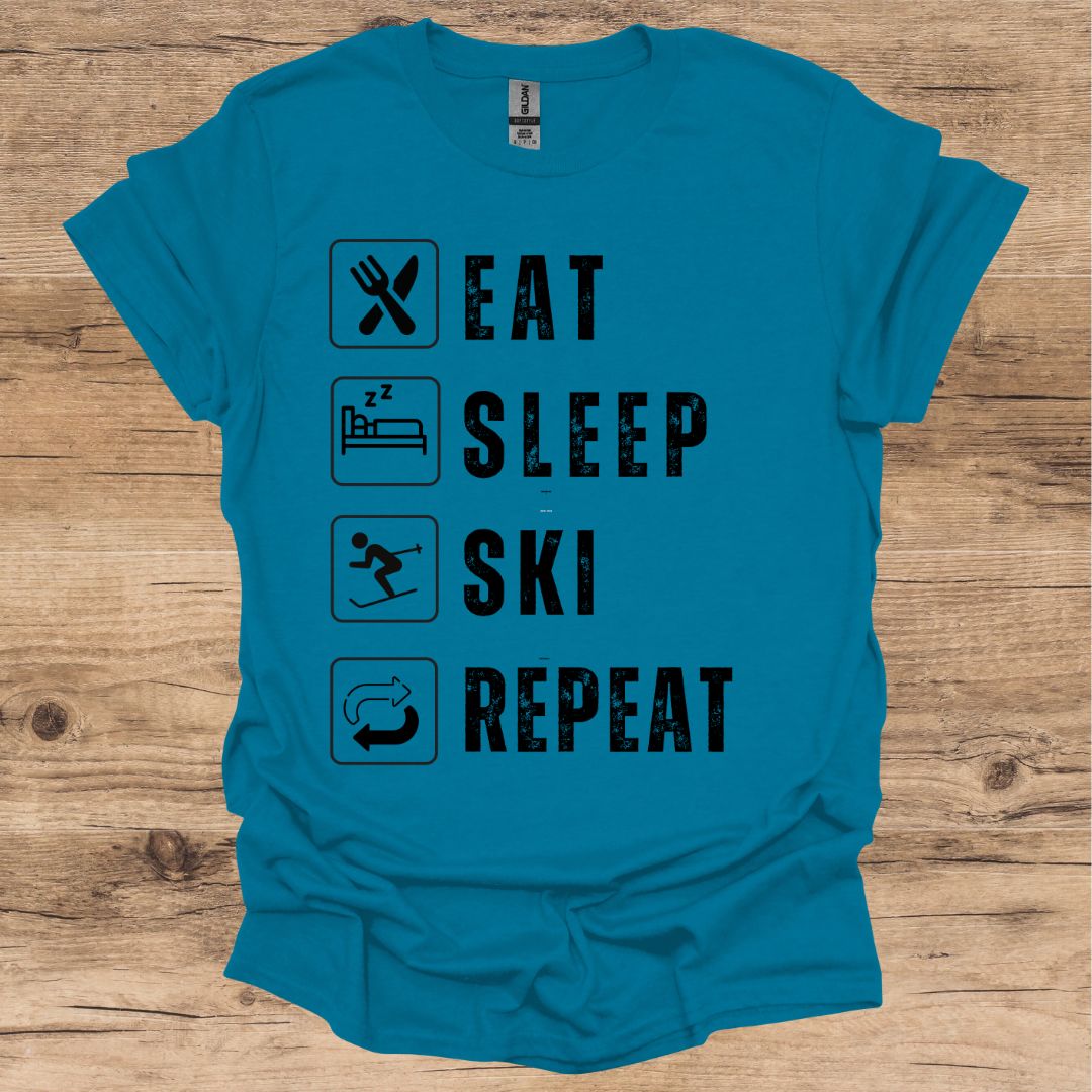 Eat, Sleep, Ski, Repeat T-Shirt