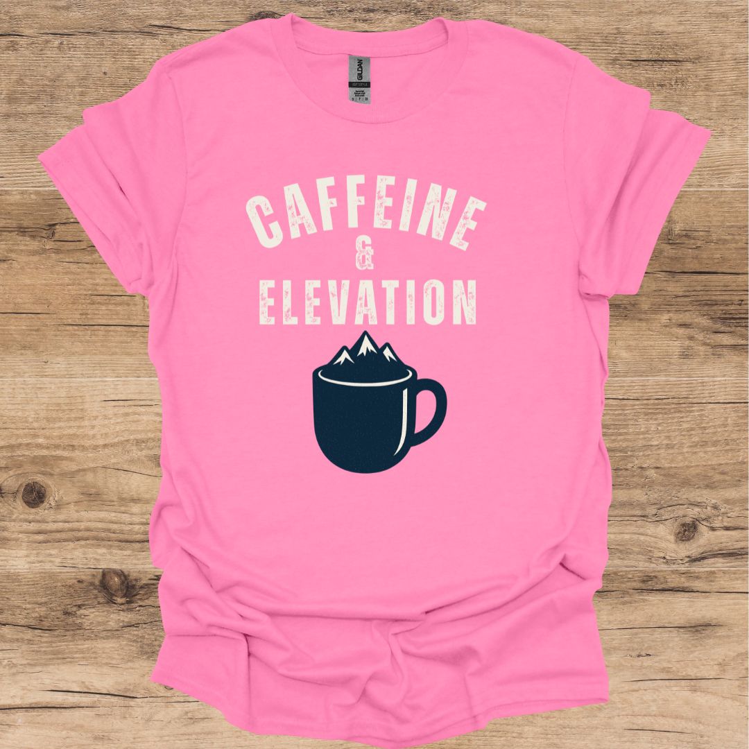 Caffeine & Elevation Graphic T-Shirt