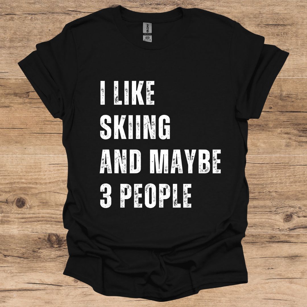 Skiing & 3 People T-Shirt