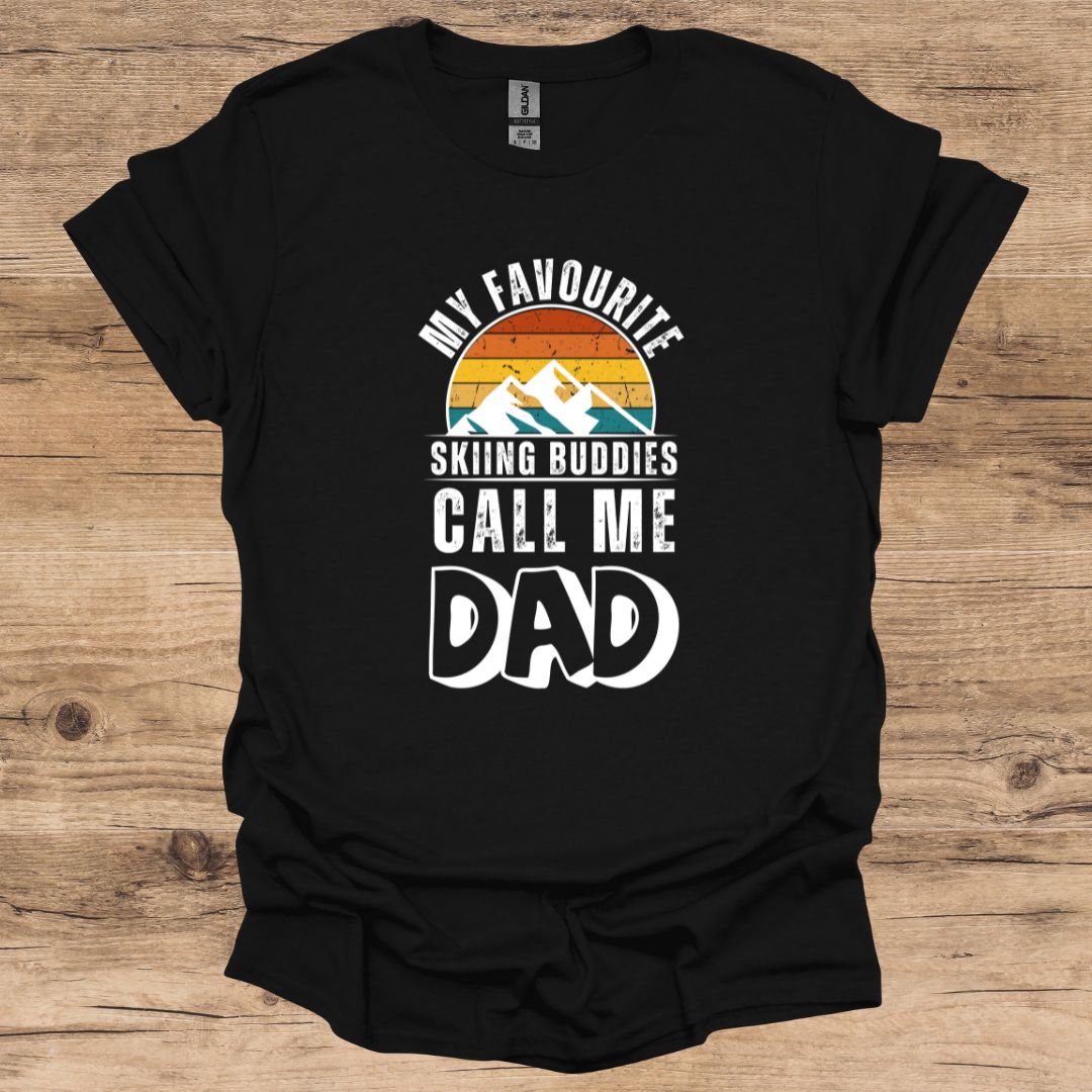 Favourite Skiing Buddies_Dad Graphic T-Shirt