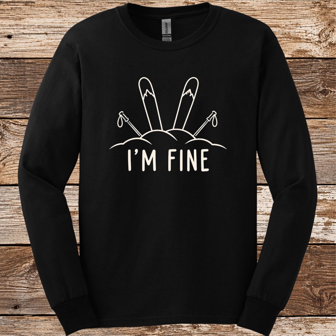 I'm Fine Skis Long Sleeve