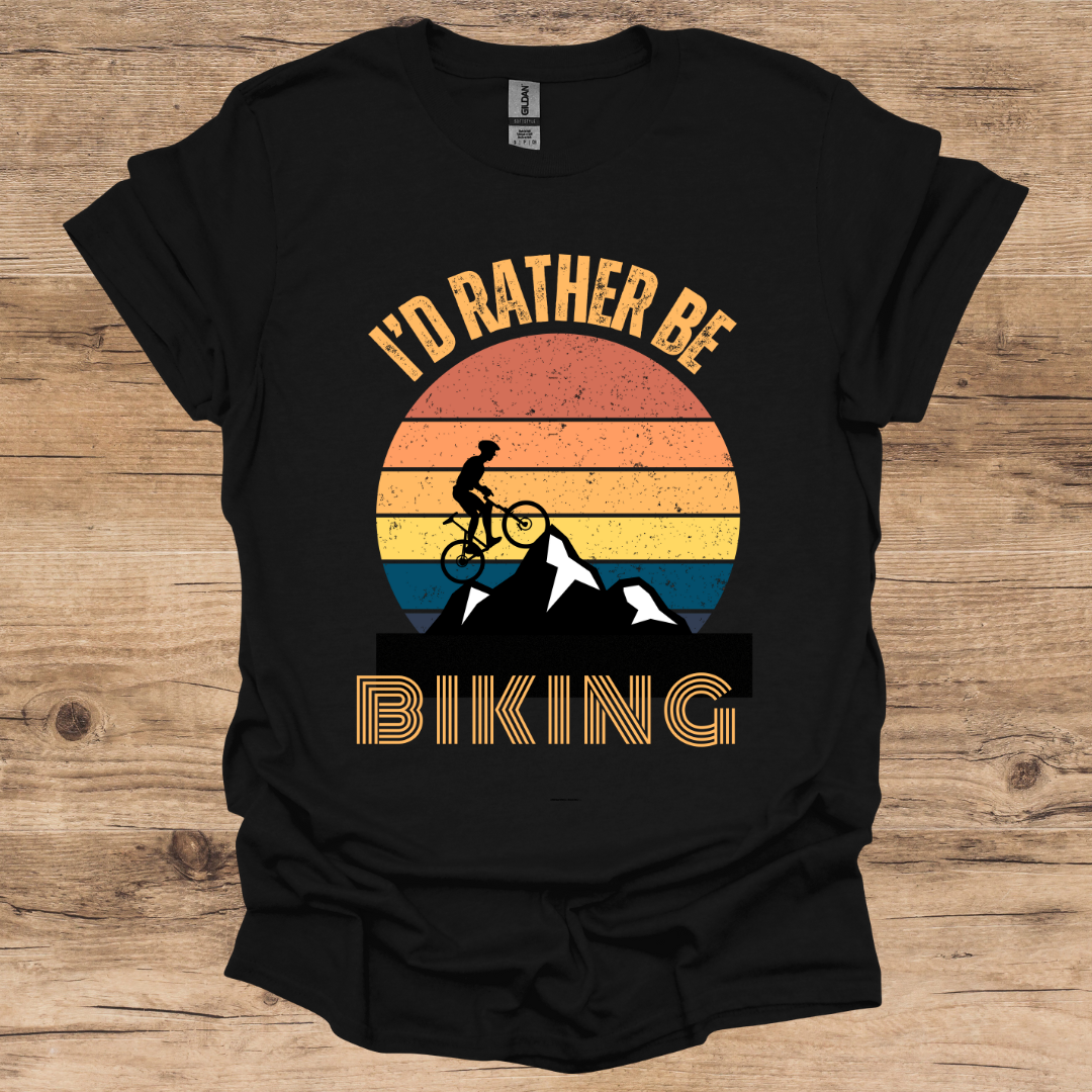 I'd Rather be Biking_Vintage T-Shirt