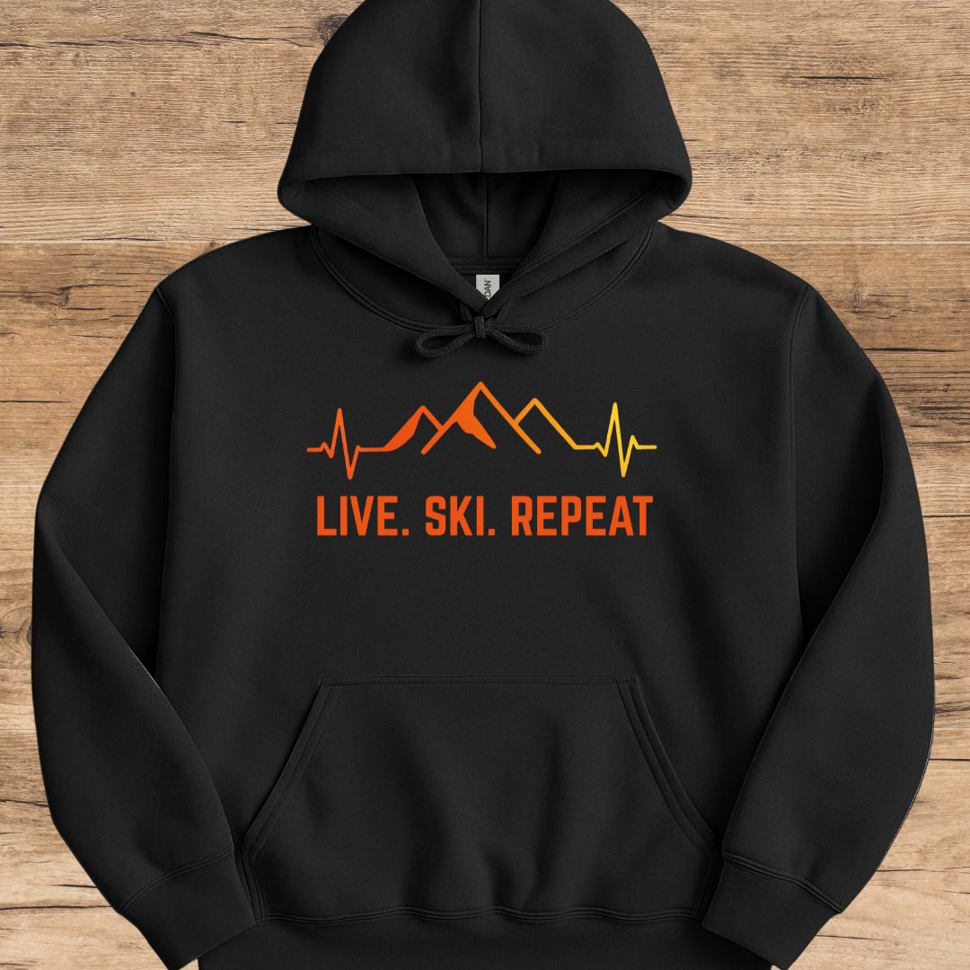 Live. Ski. Repeat. Hoodie
