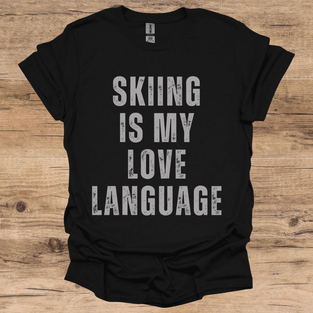 Skiing_Love Language T-Shirt