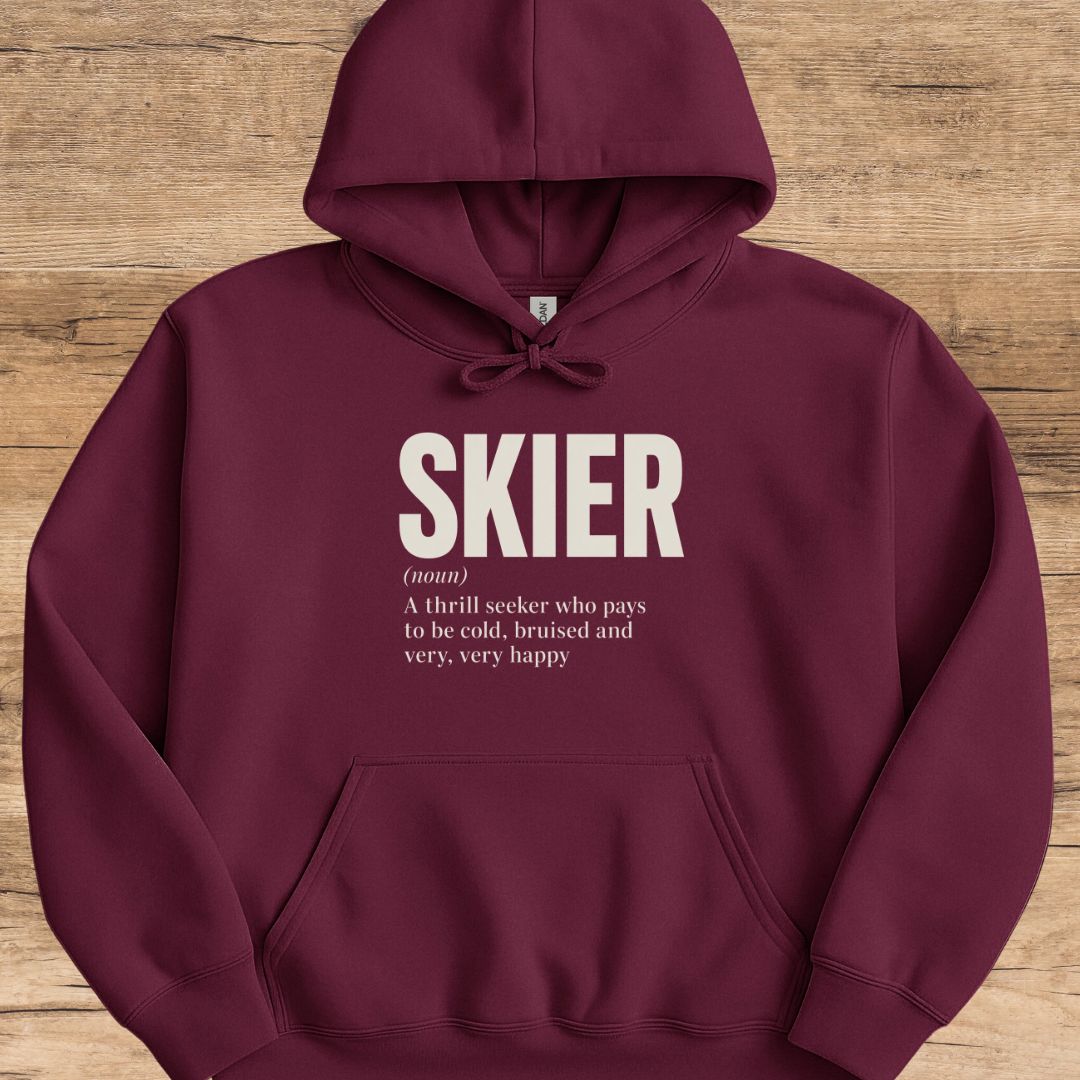 Skier Noun Hoodie