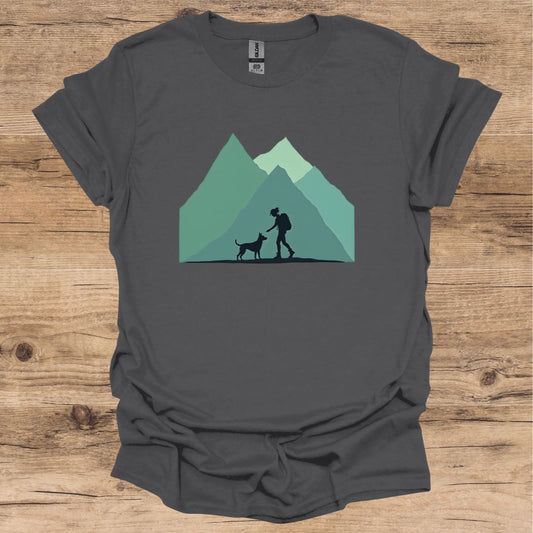 Hiking Girl & Dog T-Shirt