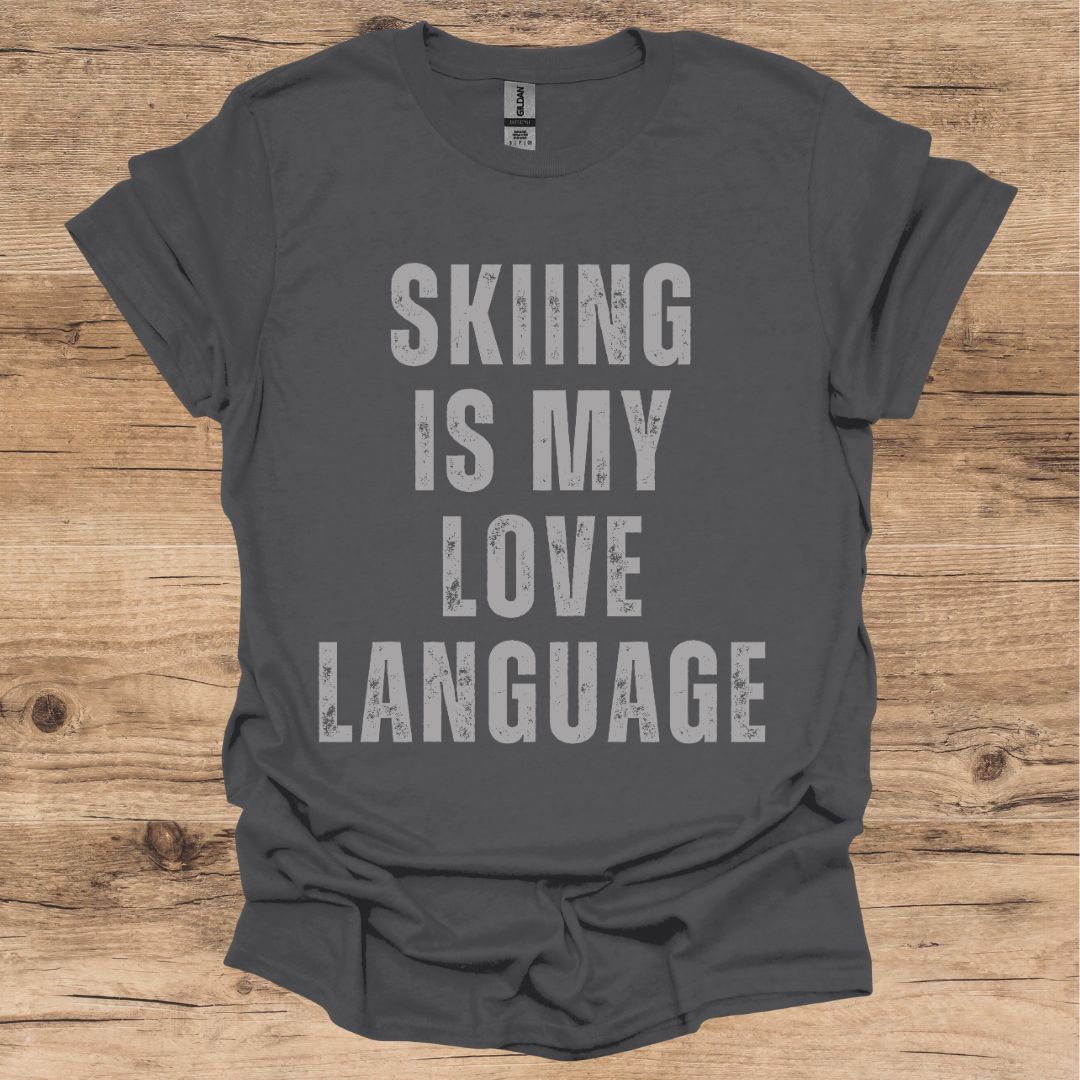 Skiing_Love Language T-Shirt