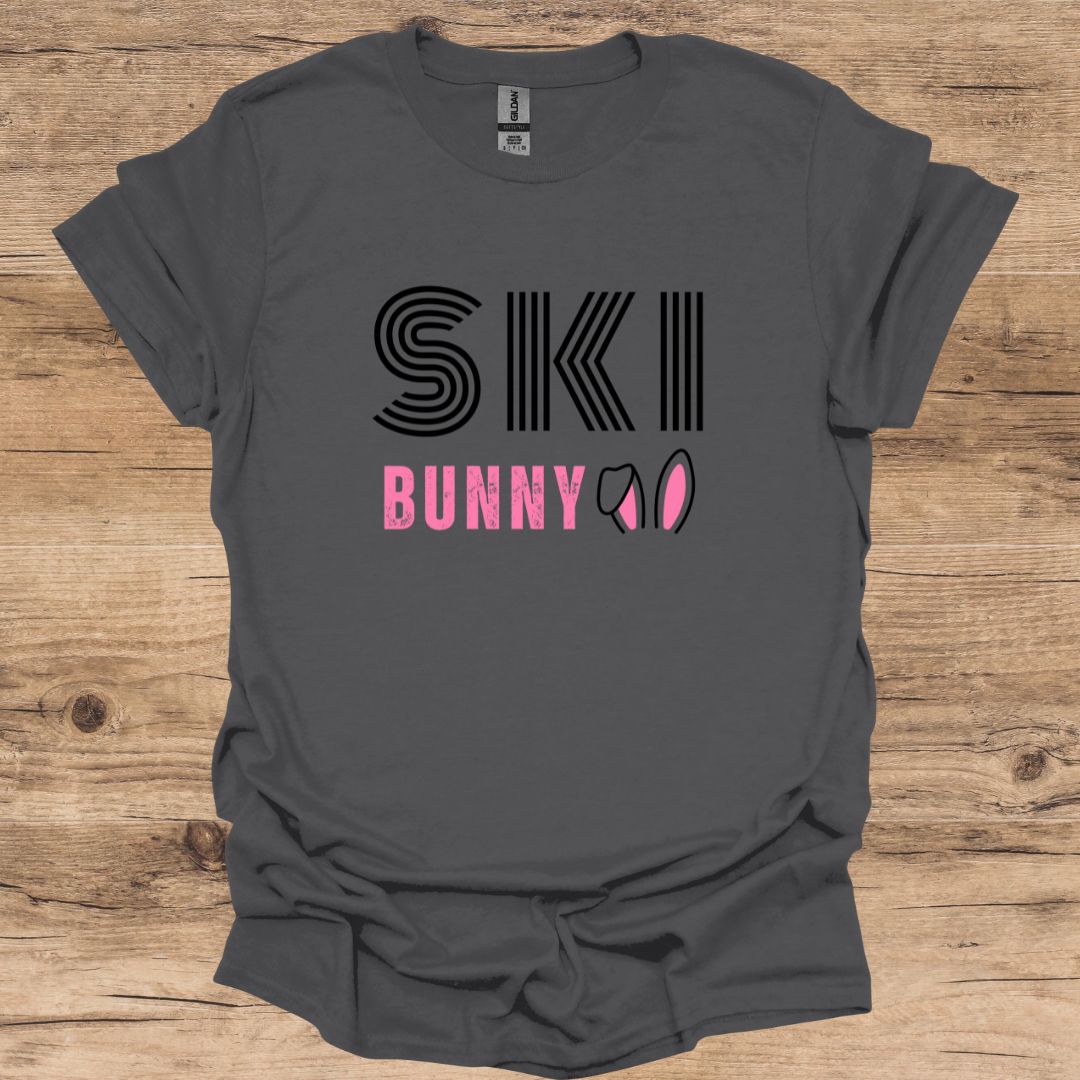 Ski Bunny Fun Graphic T-Shirt