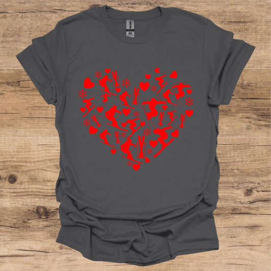 Valentine Ski T-Shirt