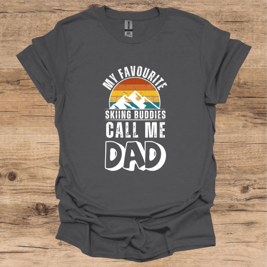 Favourite Skiing Buddies_Dad Graphic T-Shirt