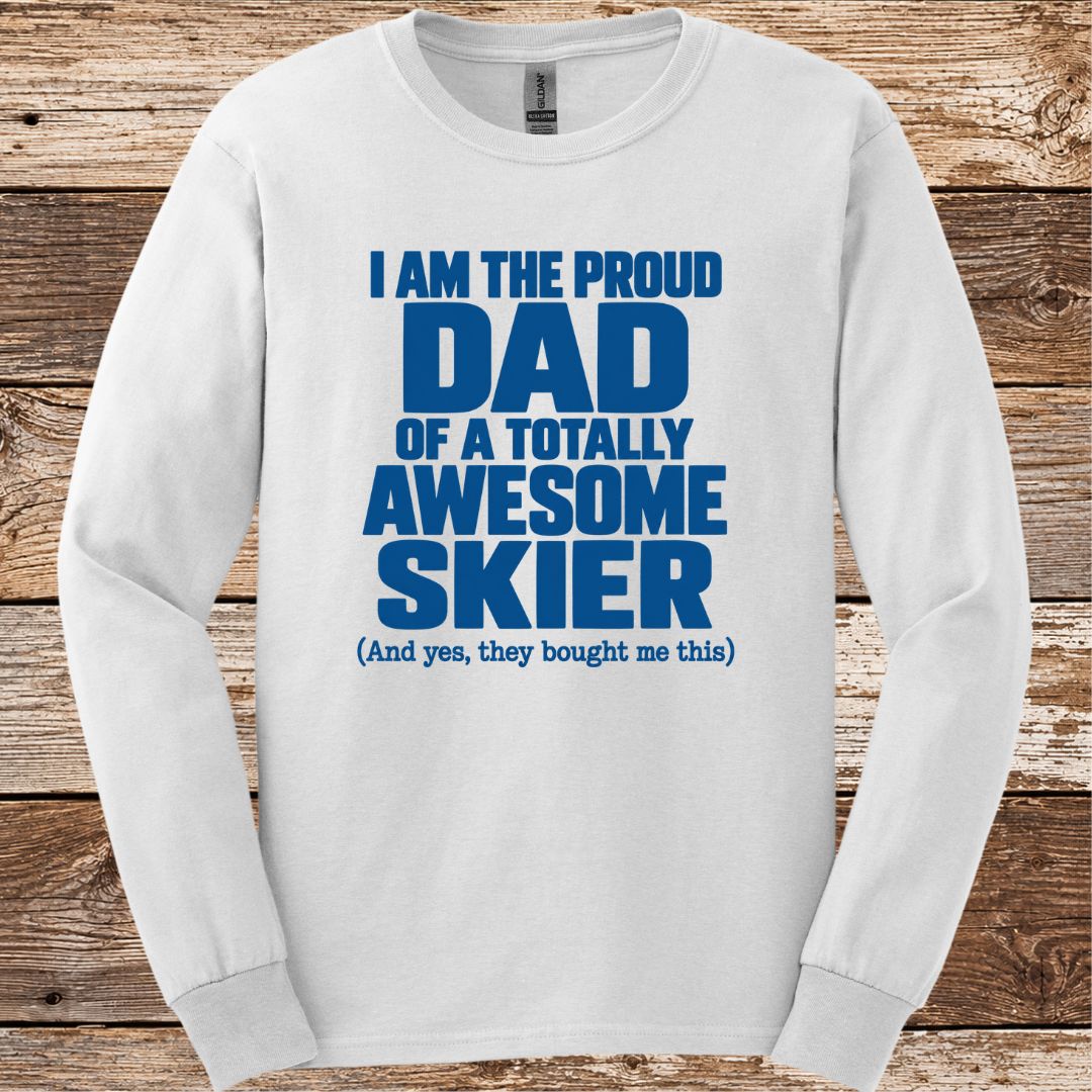 Proud Dad Skier Long Sleeve