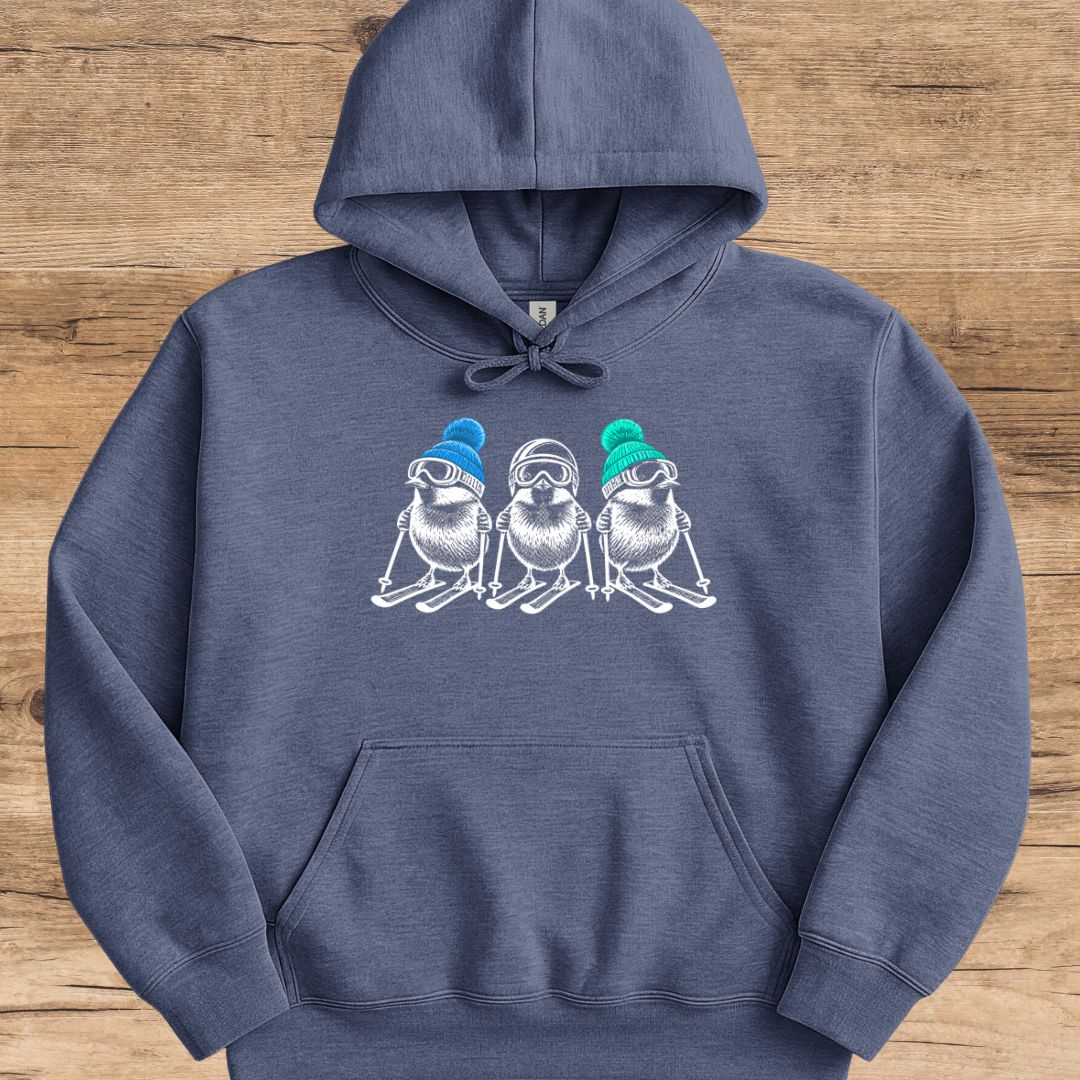 Triple Ski Bird Hoodie