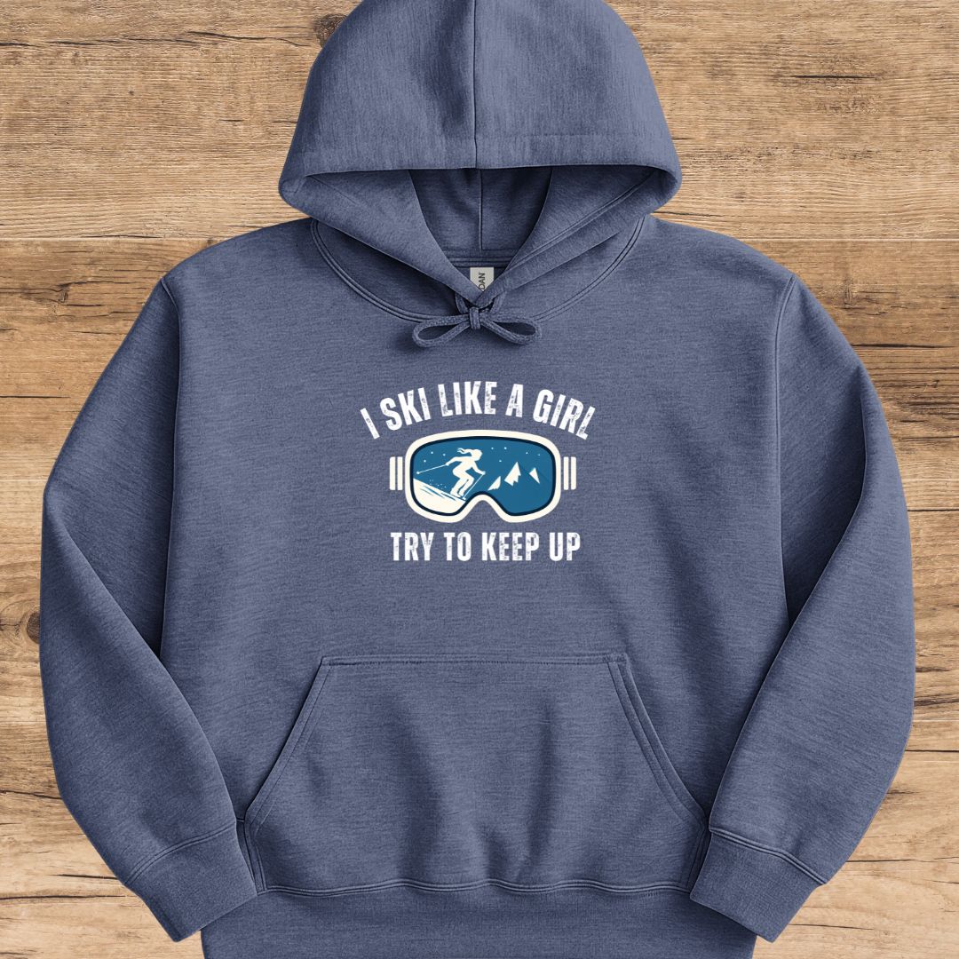 Ski Like A Girl Hoodie