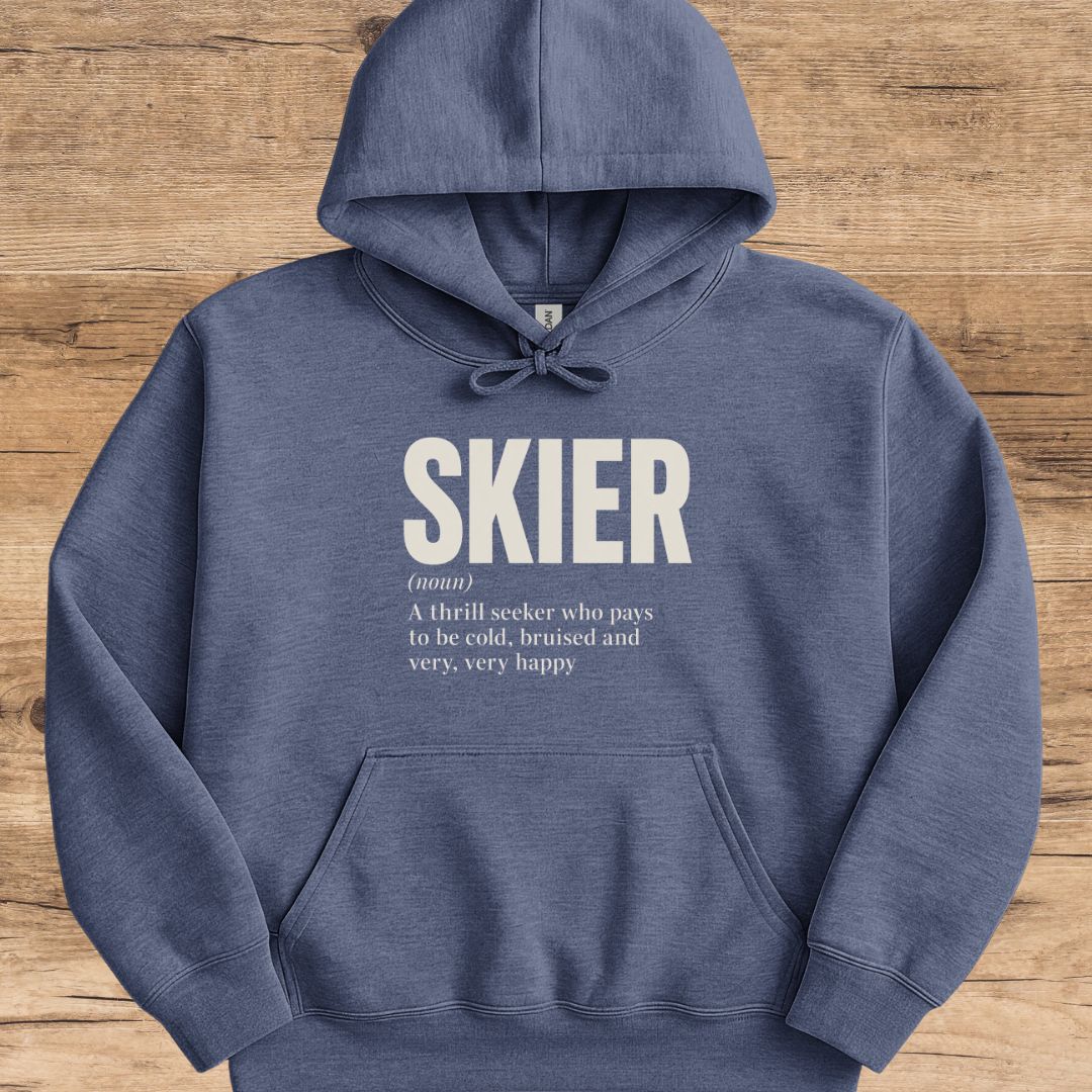 Skier Noun Hoodie