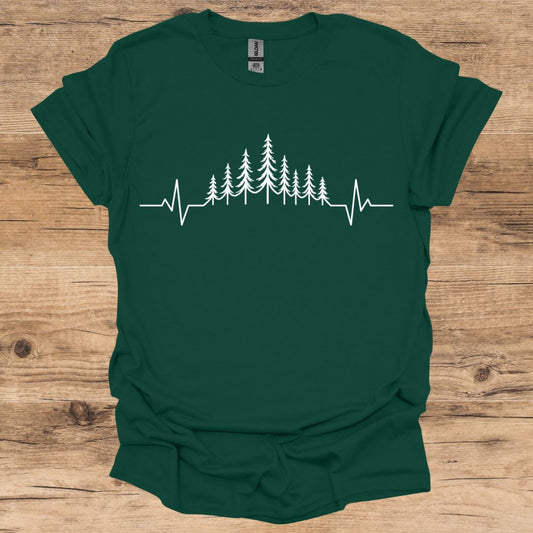 Pine Tree Heartbeat T-Shirt