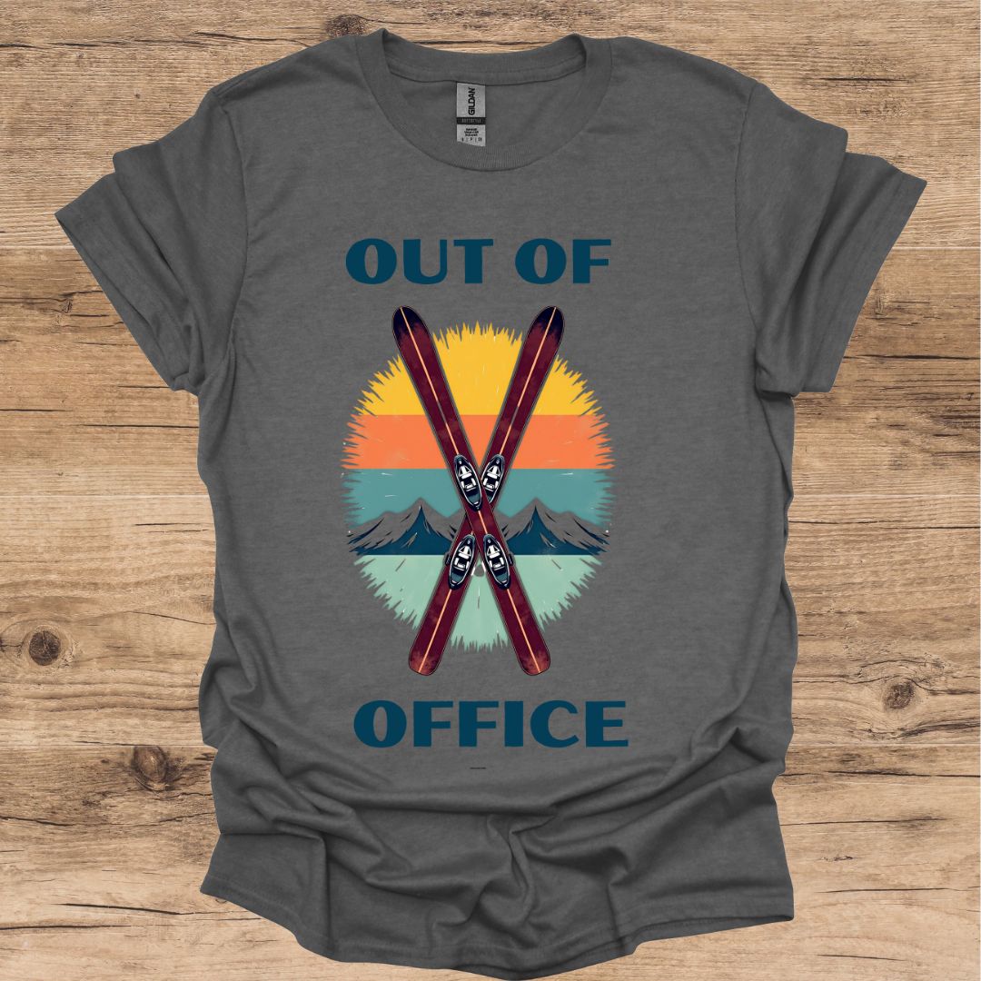 Out Of Office_Skis T-Shirt
