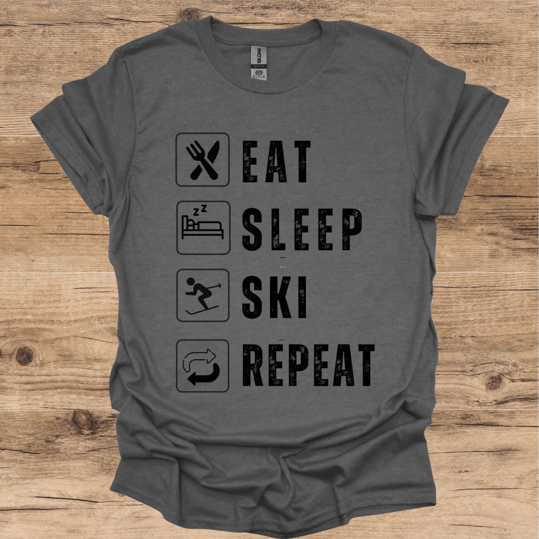 Eat, Sleep, Ski, Repeat T-Shirt