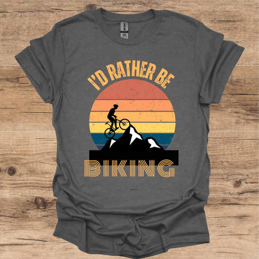 I'd Rather be Biking_Vintage T-Shirt