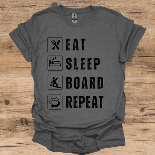 Eat, Sleep, Board, Repeat T-Shirt