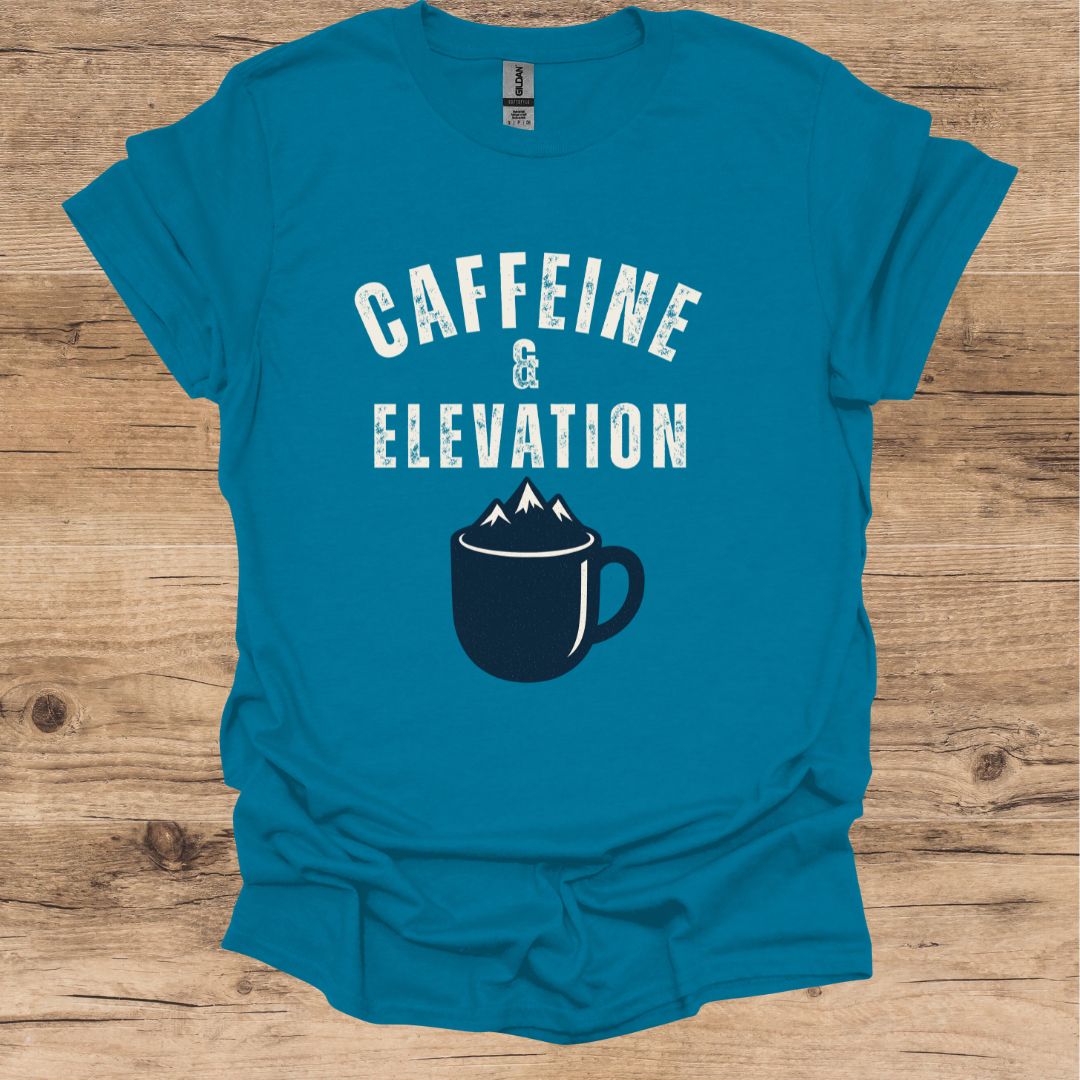 Caffeine & Elevation Graphic T-Shirt