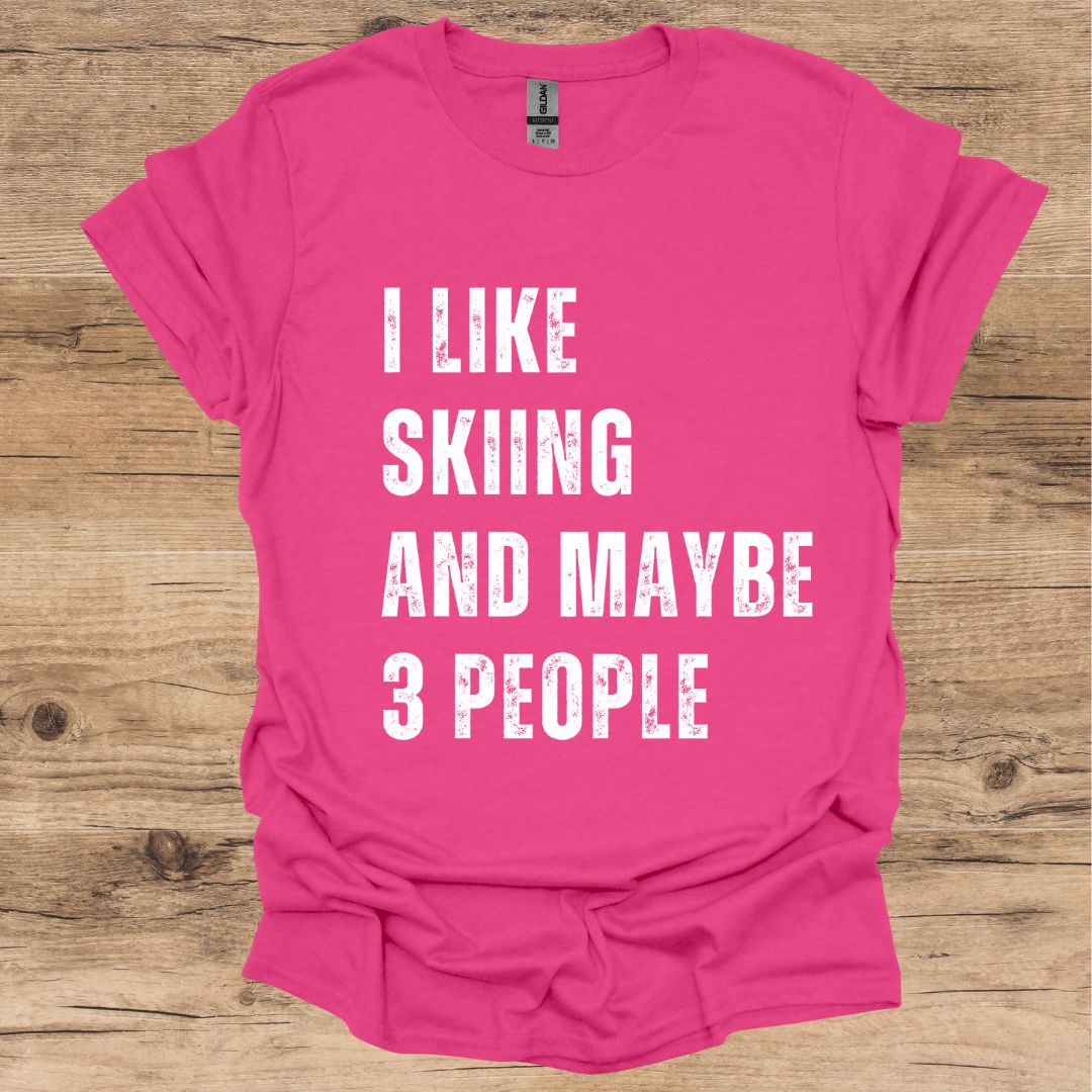 Skiing & 3 People T-Shirt