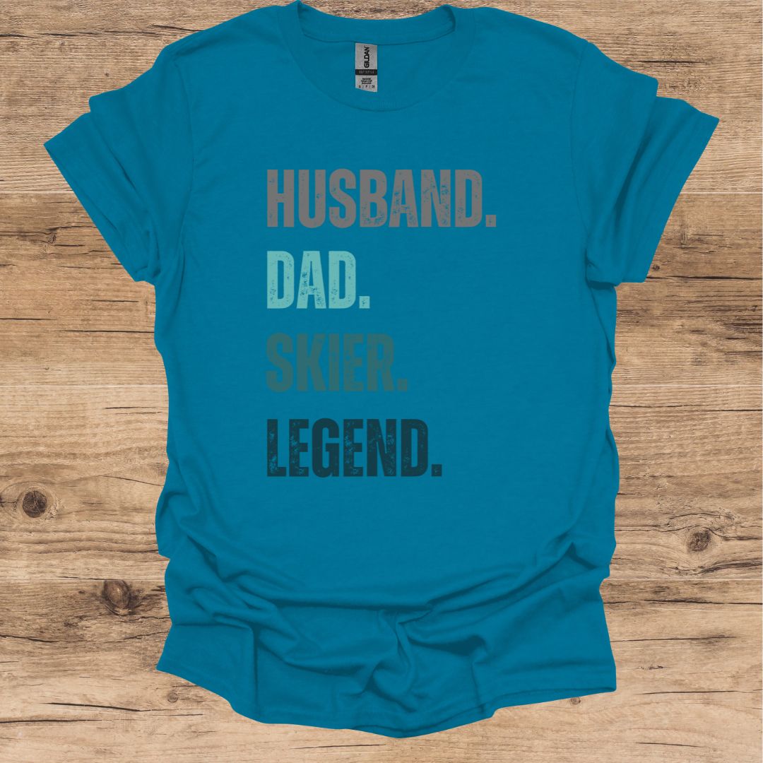 Husband, Dad, Skier, Legend T-Shirt