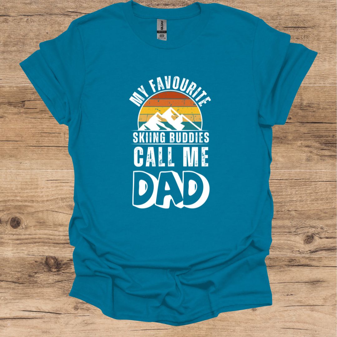 Favourite Skiing Buddies_Dad Graphic T-Shirt