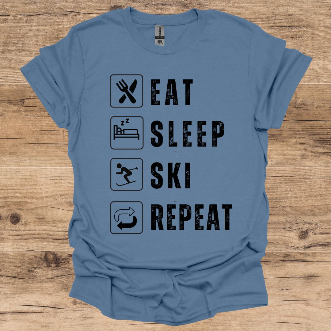 Eat, Sleep, Ski, Repeat T-Shirt