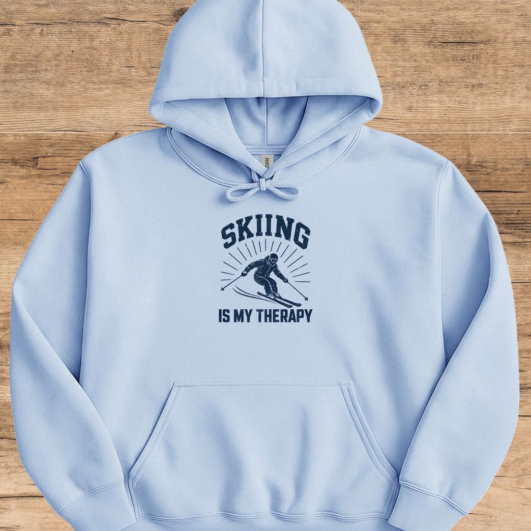 Ski Therapy Vintage Hoodie