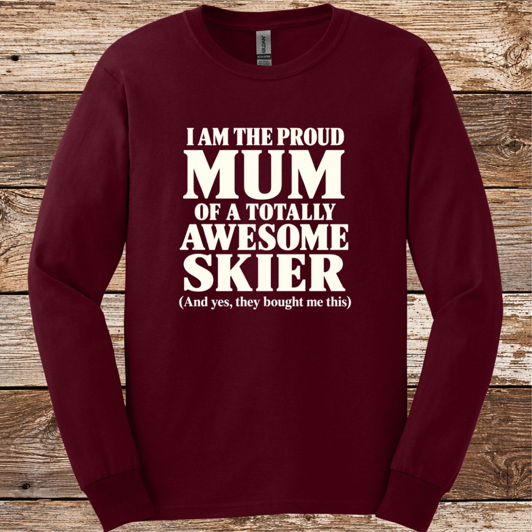 Proud Mum Skier Long Sleeve