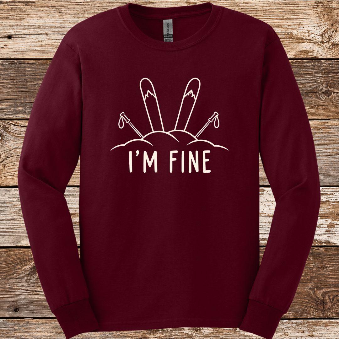 I'm Fine Skis Long Sleeve