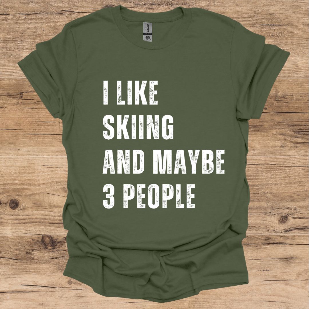 Skiing & 3 People T-Shirt