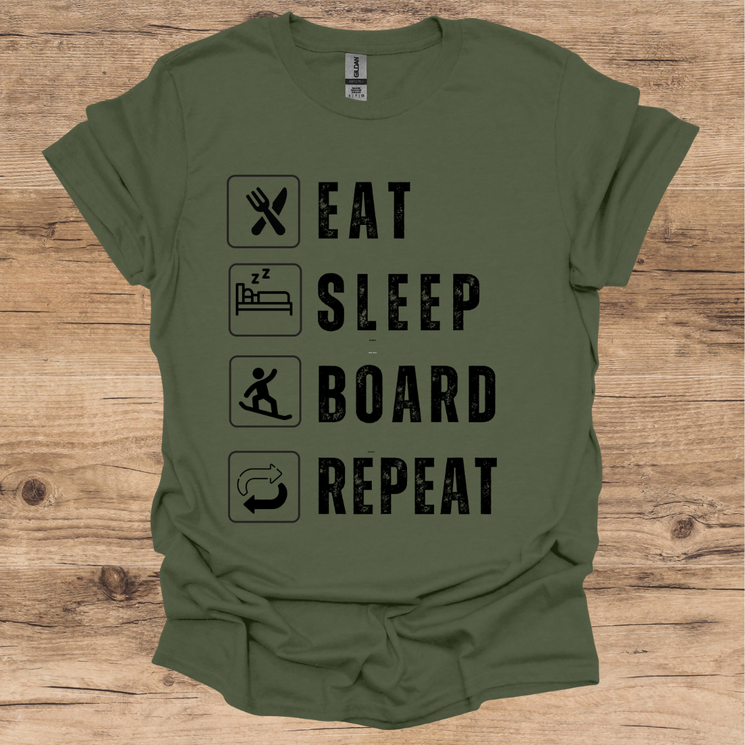 Eat, Sleep, Board, Repeat T-Shirt