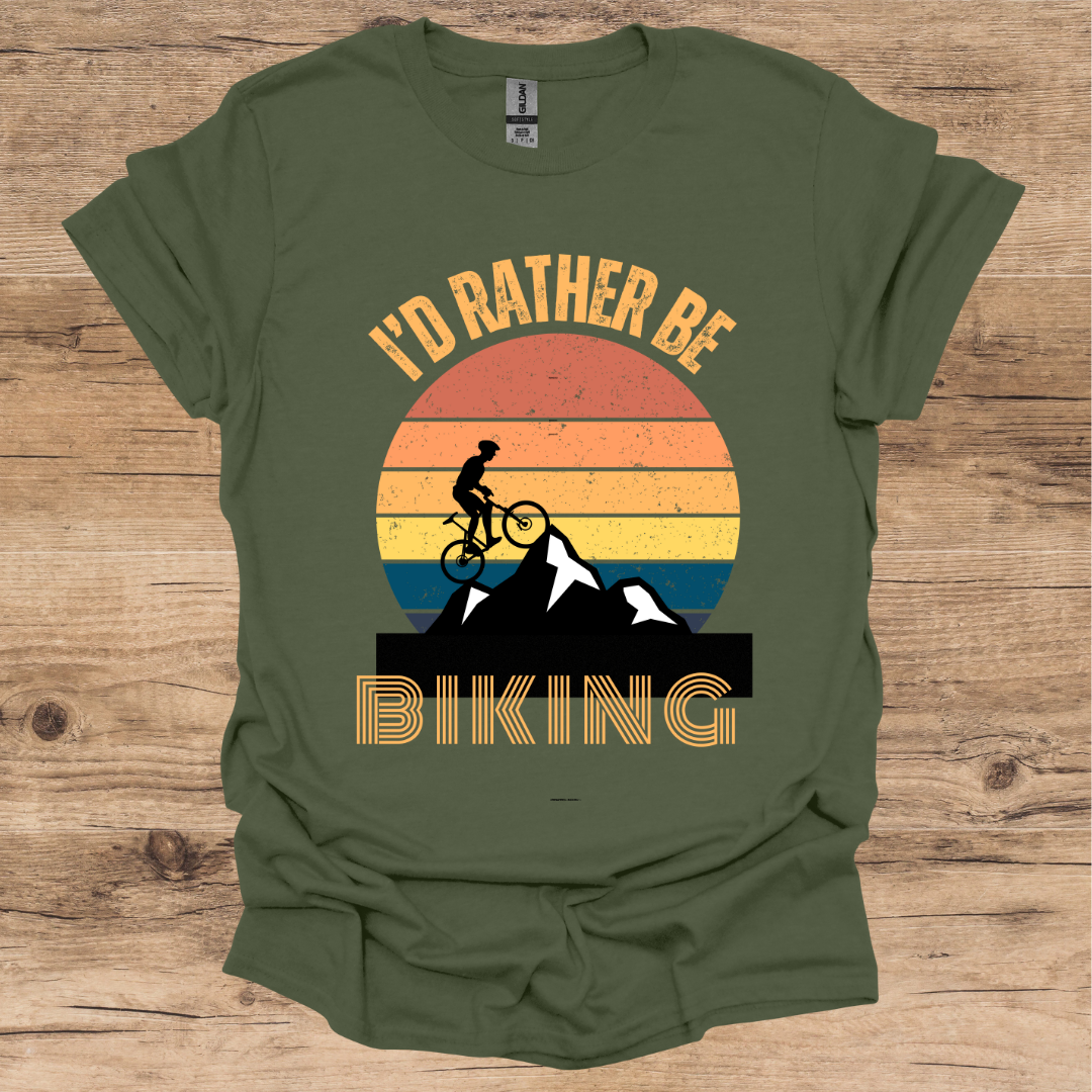 I'd Rather be Biking_Vintage T-Shirt