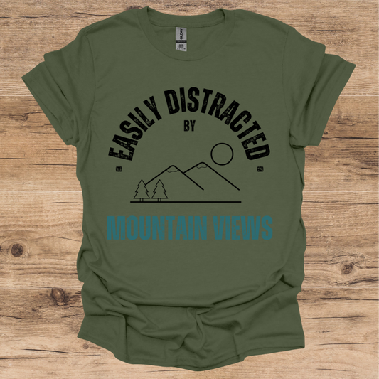 Easily Distracted_Mountain Views T-Shirt