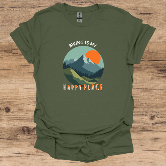 Biking Happy Place T-Shirt