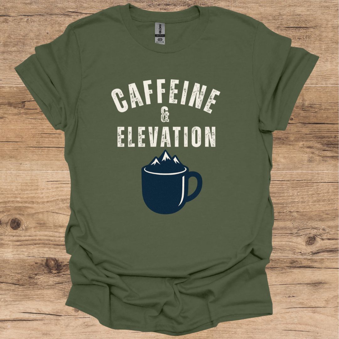 Caffeine & Elevation Graphic T-Shirt