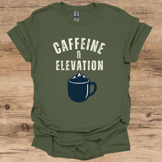 Caffeine & Elevation Graphic T-Shirt