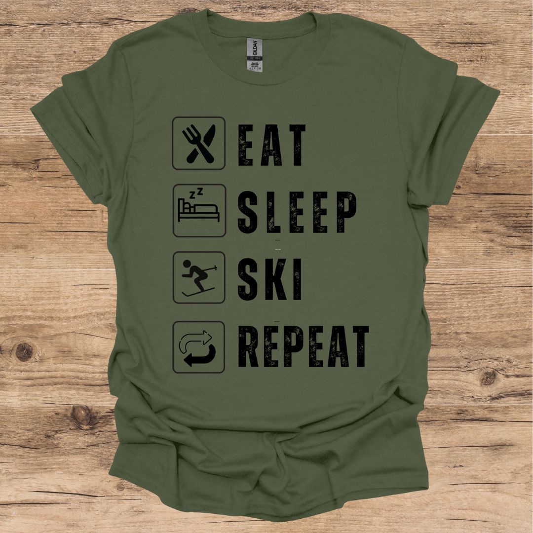 Eat, Sleep, Ski, Repeat T-Shirt