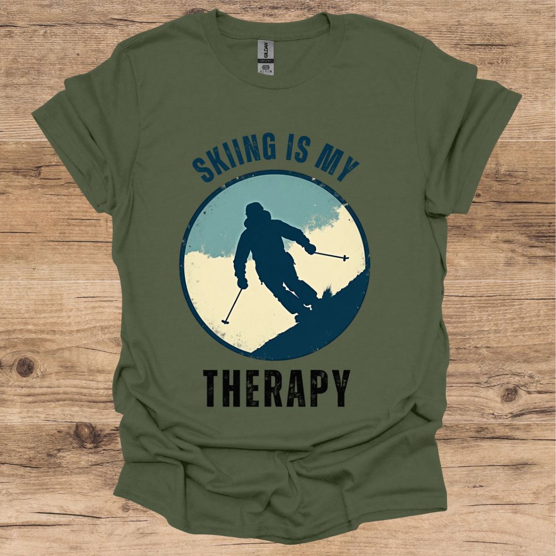 Skiing Therapy T-Shirt