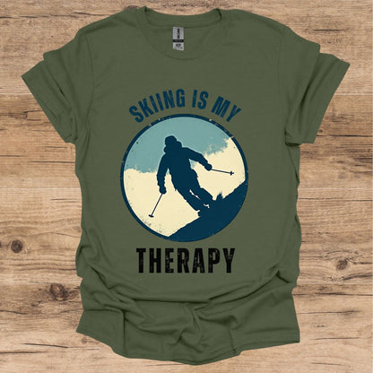 Skiing Therapy T-Shirt