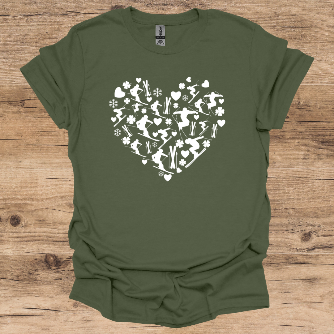 St Patrick's Ski Love T-Shirt
