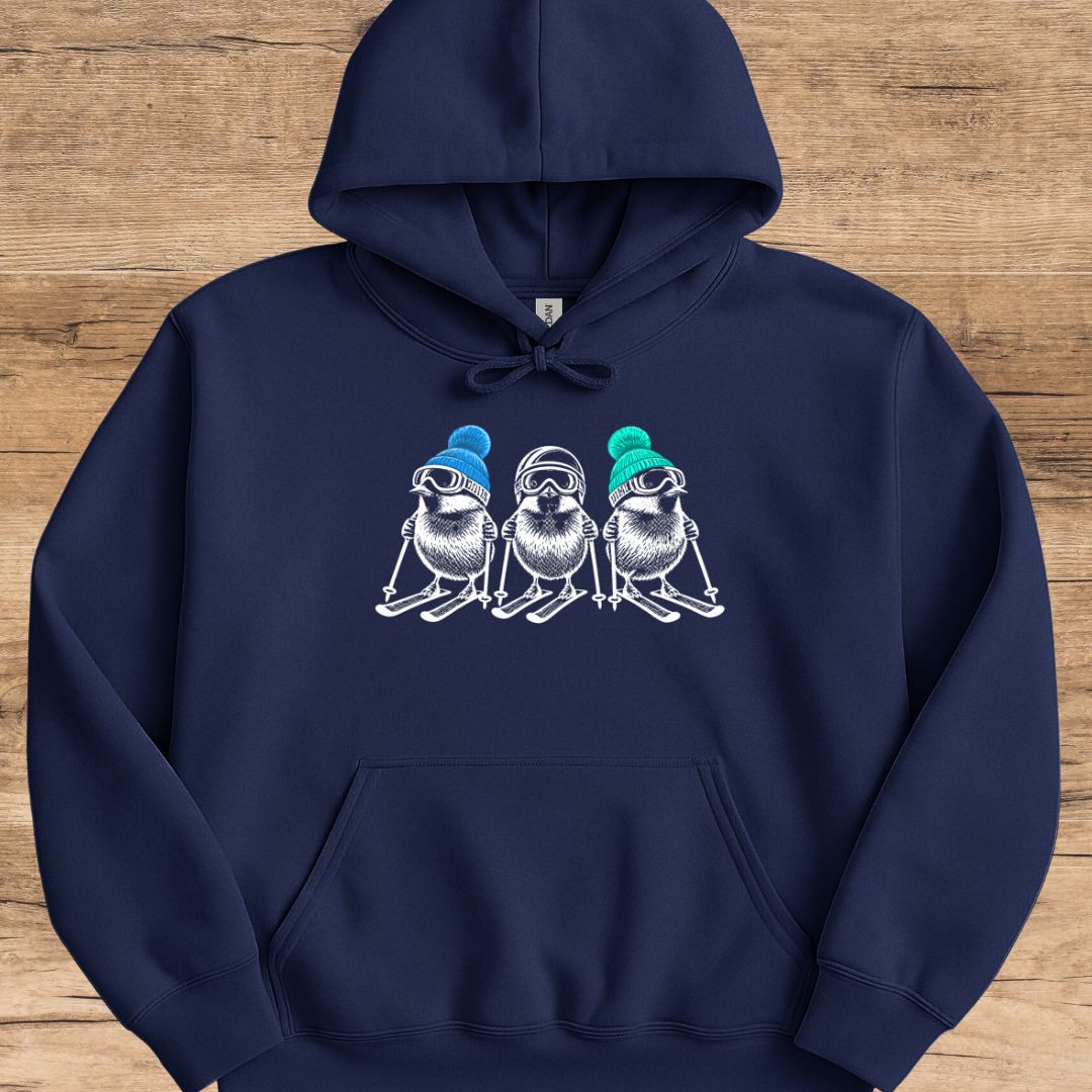 Triple Ski Bird Hoodie